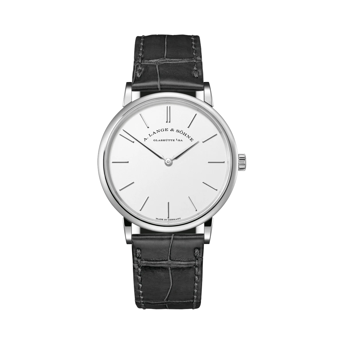 A. Lange & Sohne Saxonia Thin 201.027 37mm 18K White Gold