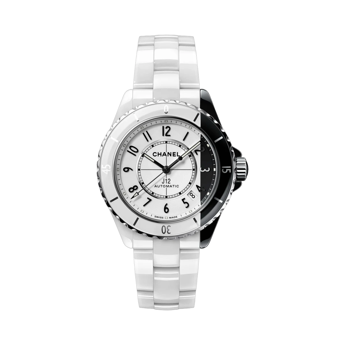 Chanel J12 Paradoxe H6515 Automatic White Black Ceramic Steel Watch