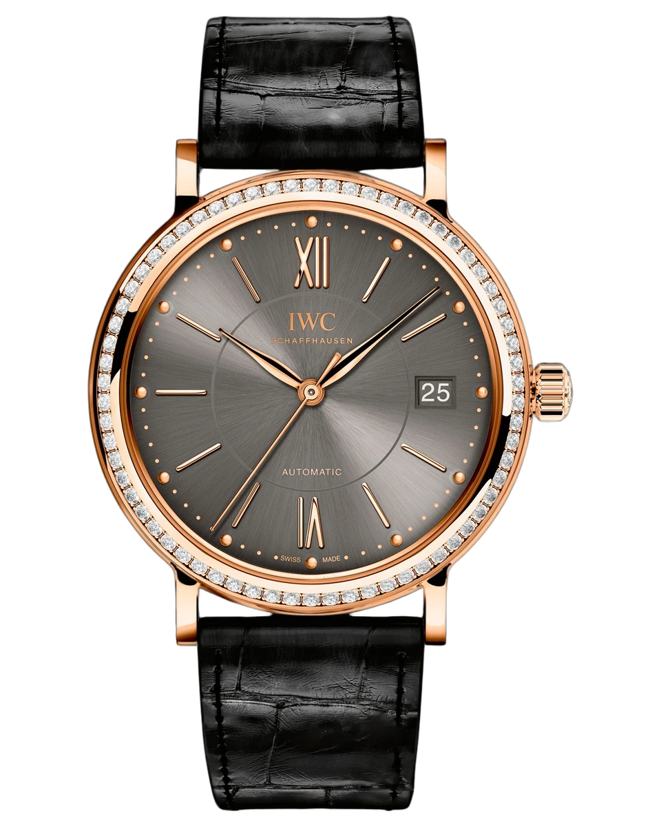 IWC Portofino Automatic Ardoise Grey Dial IW458108 37mm 18K Rose Gold