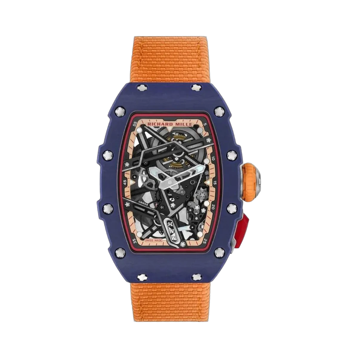 Richard Mille Rm 07-04 Navy Blue Automatic Sport Quartz Tpt Skeleton Dial
