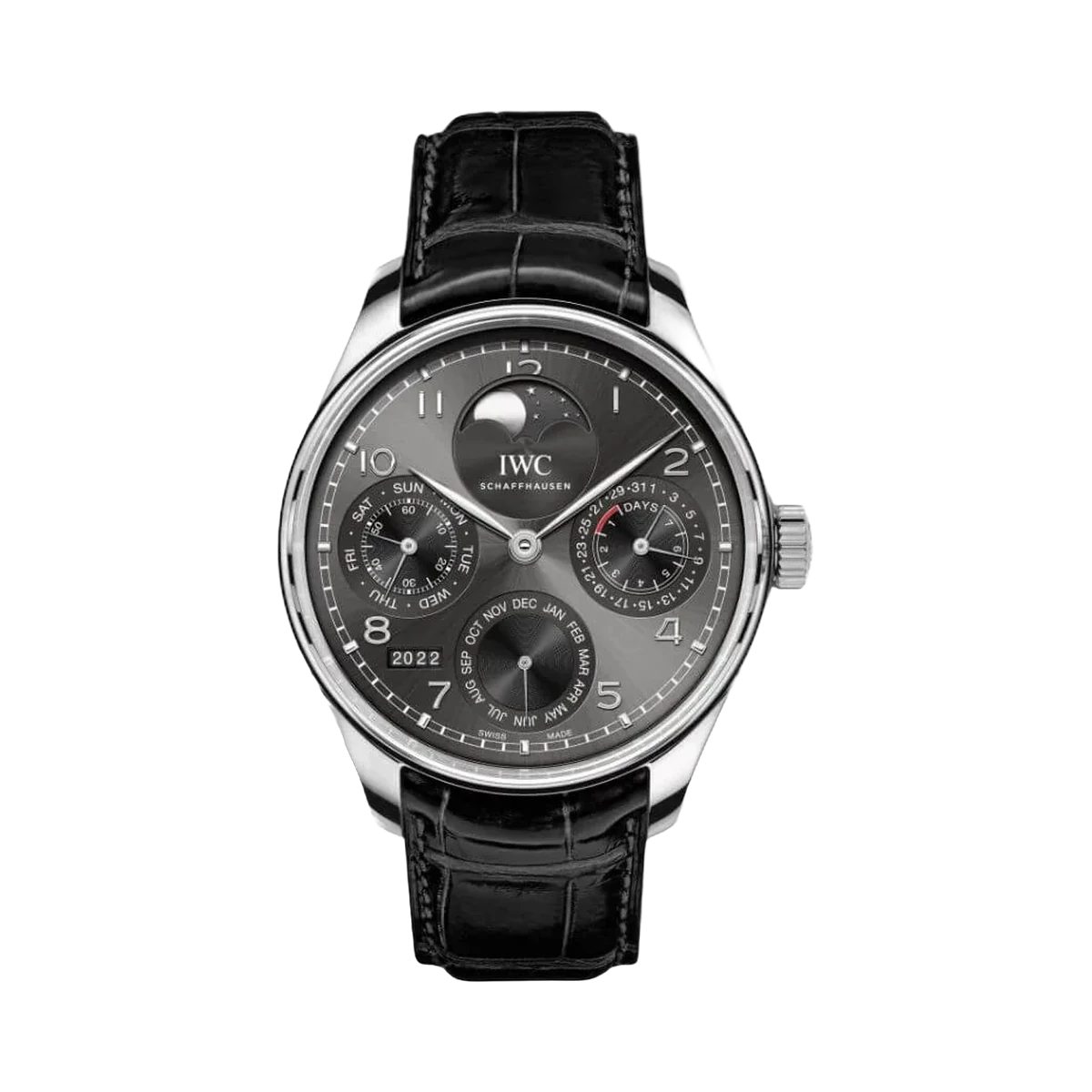 IWC Portugieser IW503301 Ewiger Kalender Schwarzes Zifferblatt