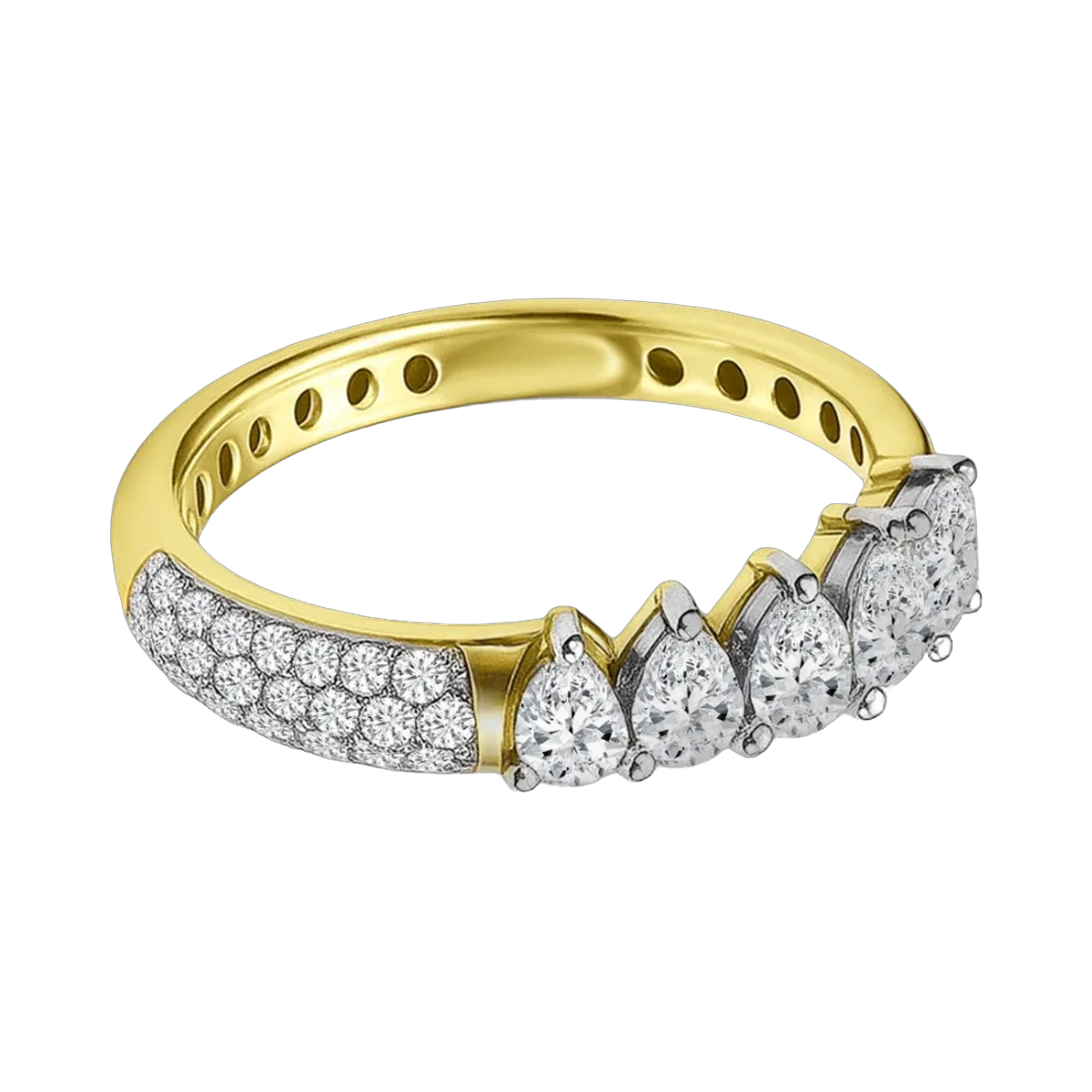 RING- 0.89 CTS-HRD-E-F/VS,A06RS, Total Wt - 3.58gm
