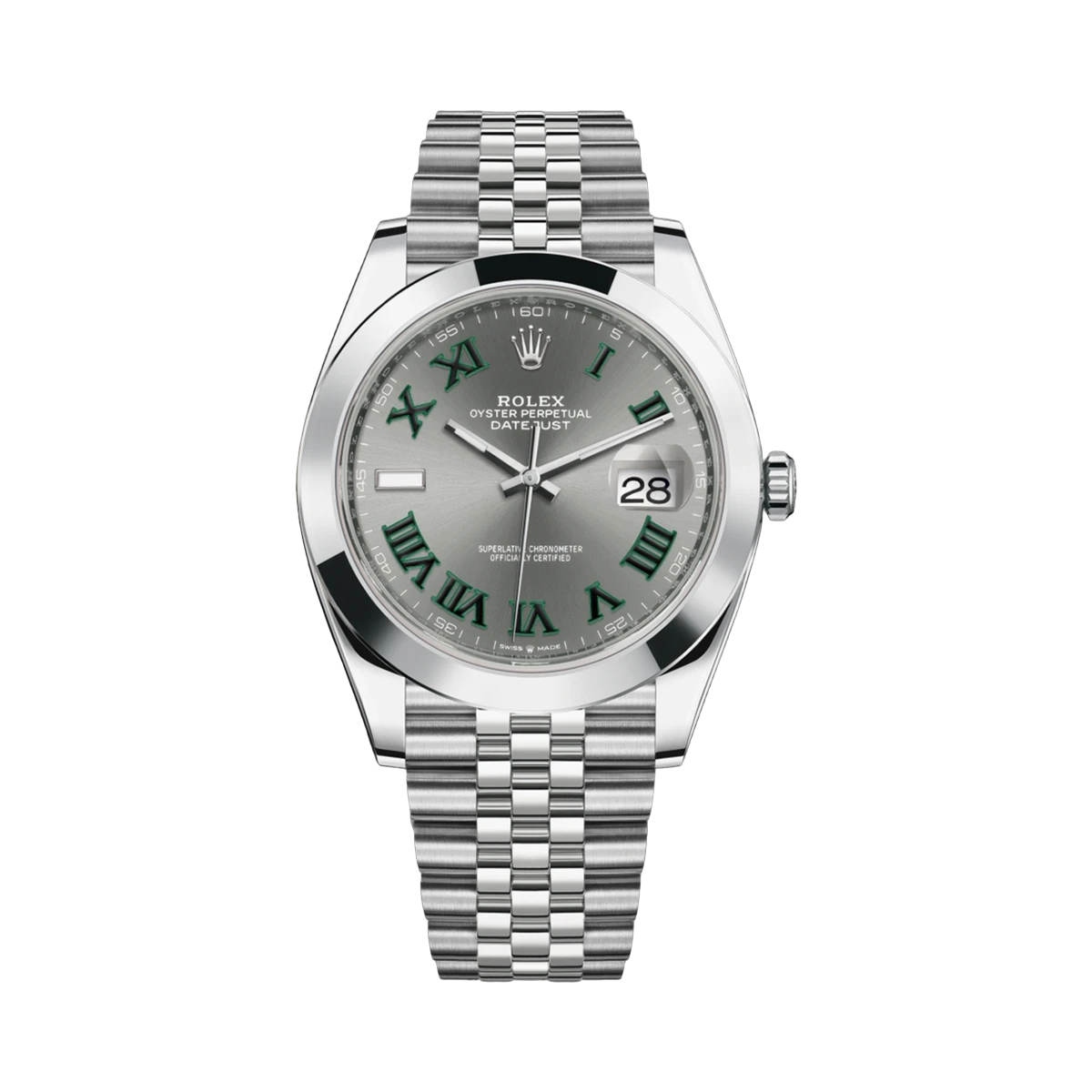 Rolex Datejust 126300 SLGRJ Wimbledon 41mm Men's Watch