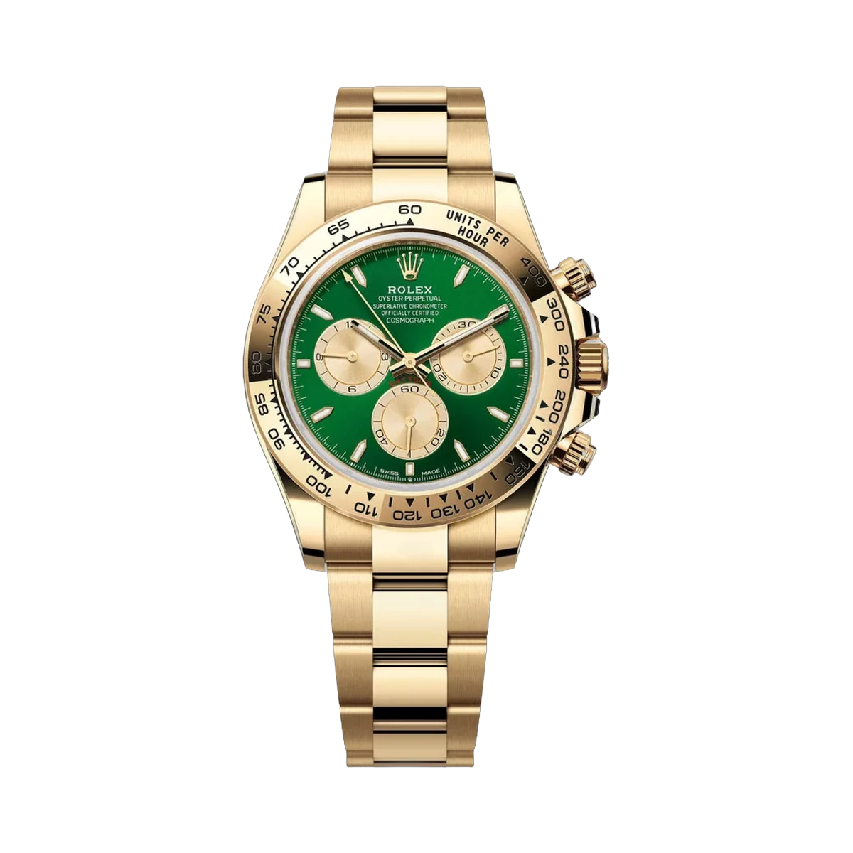 Rolex Daytona Cosmograph Daytona John Mayer 2.0 - 126508-0008 Yellow Gold 40mm Green Dial Men's Watch