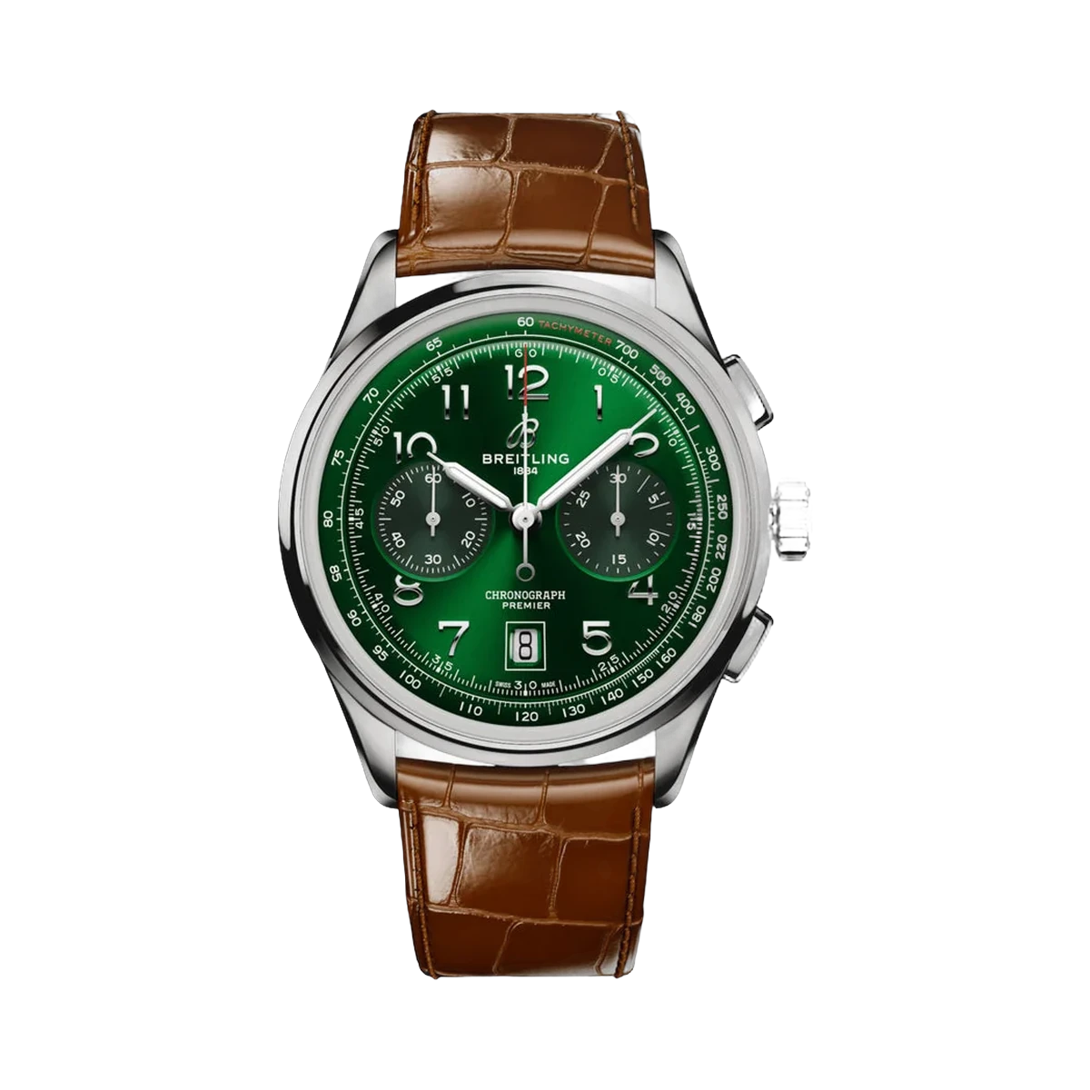 Breitling Premier B01 AB0145371L1P1 Stainless Steel 42mm Green Dial Men's Watch