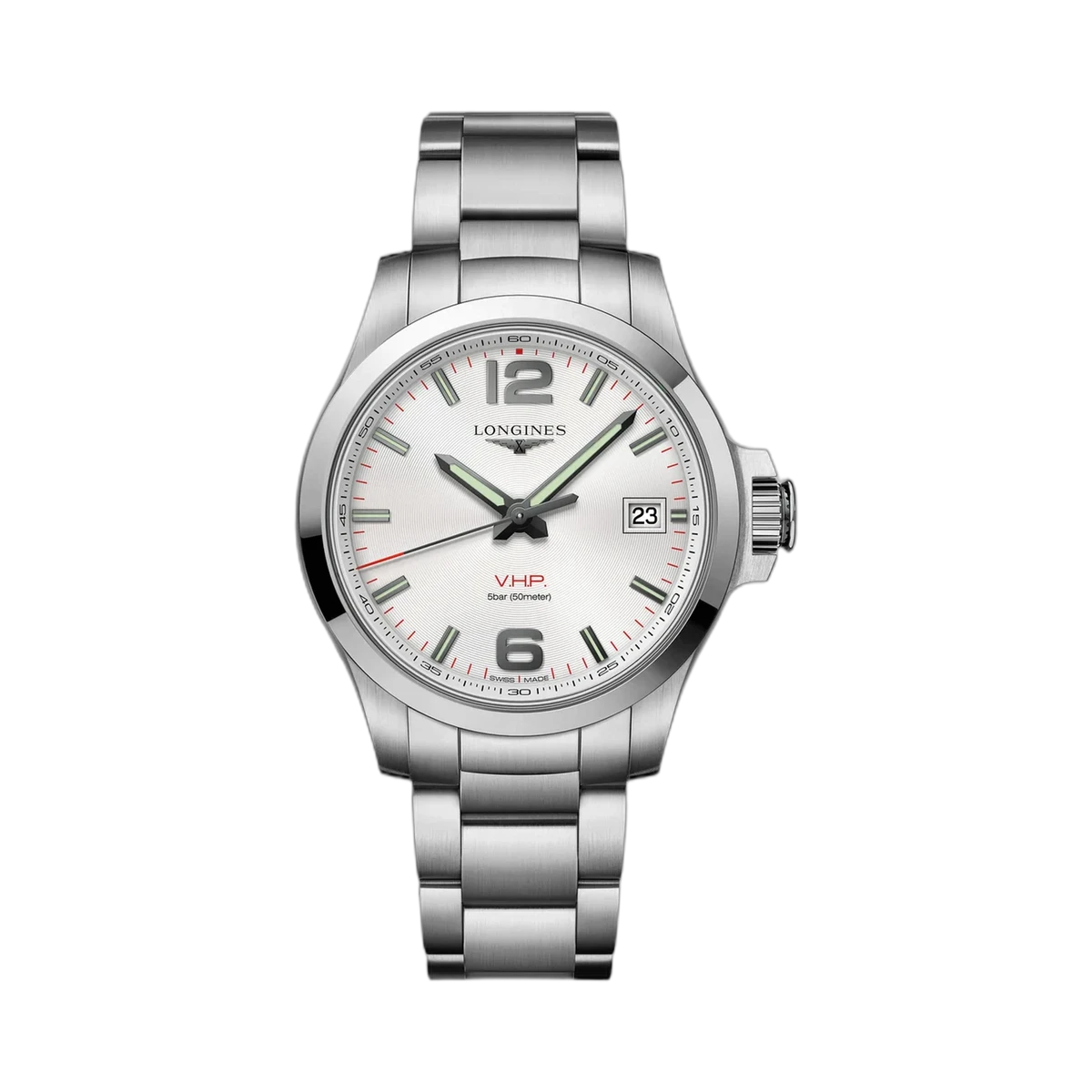 Longines Conquest VHP GMT L3.716.4.76.6 41MM Silver Dial Stainless Steel