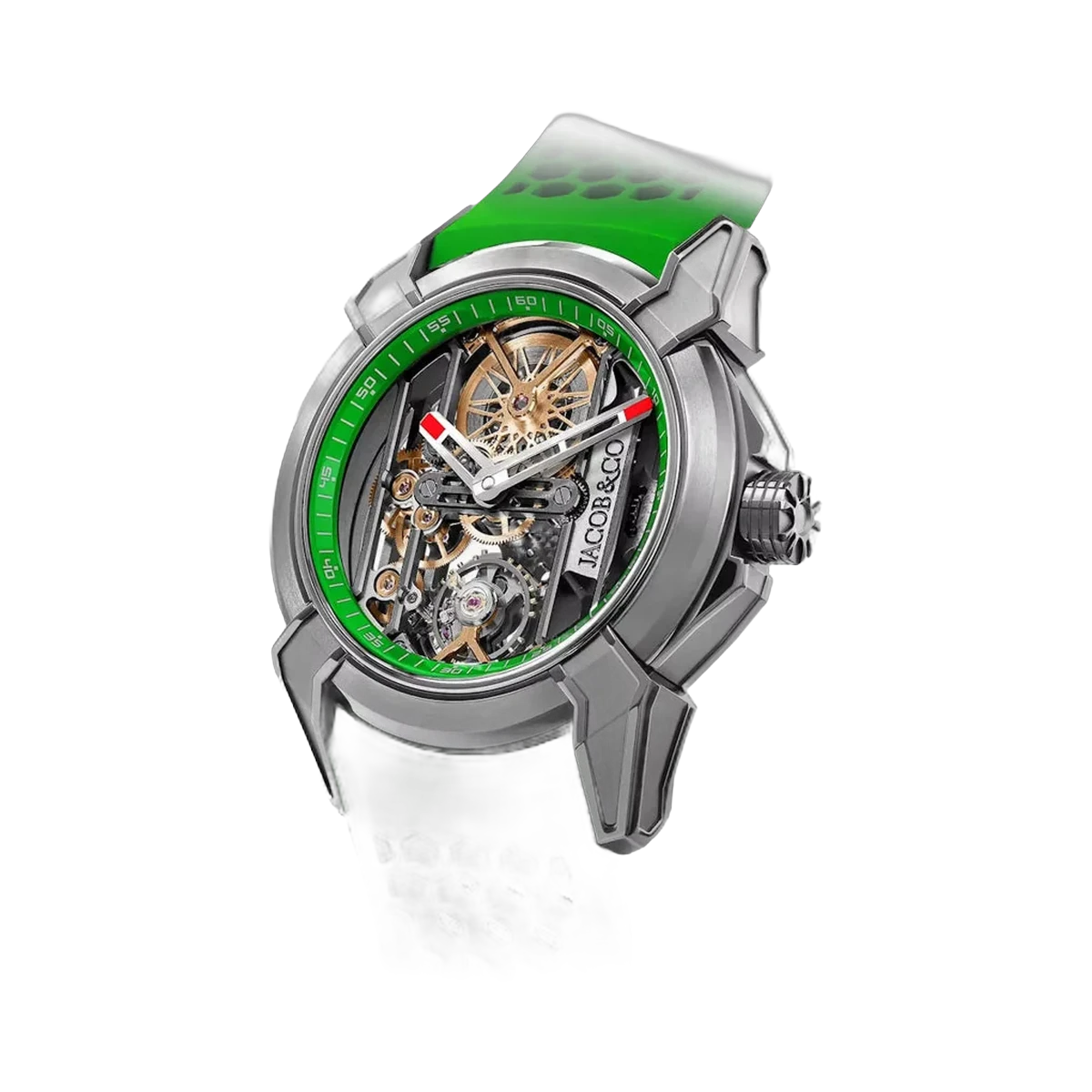Jacob & Co. Epic X Skeleton EX110.20.AA.AC.A Titanium Green 44mm Skeleton Dial Men's Watch