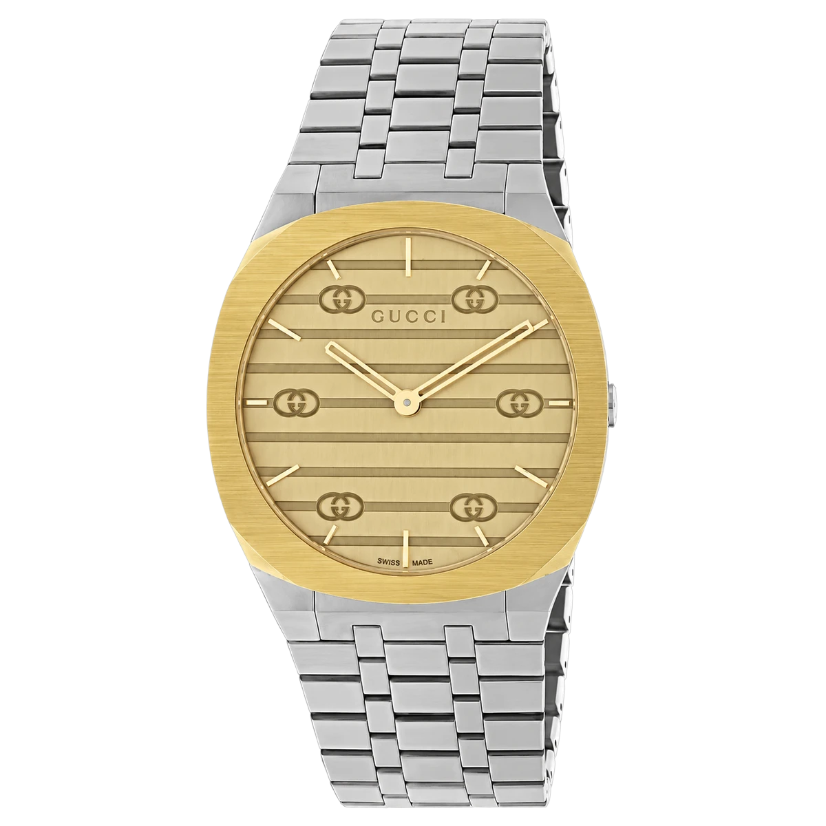 Gucci Gucci 25H 38mm Gold Dial Watch YA163405