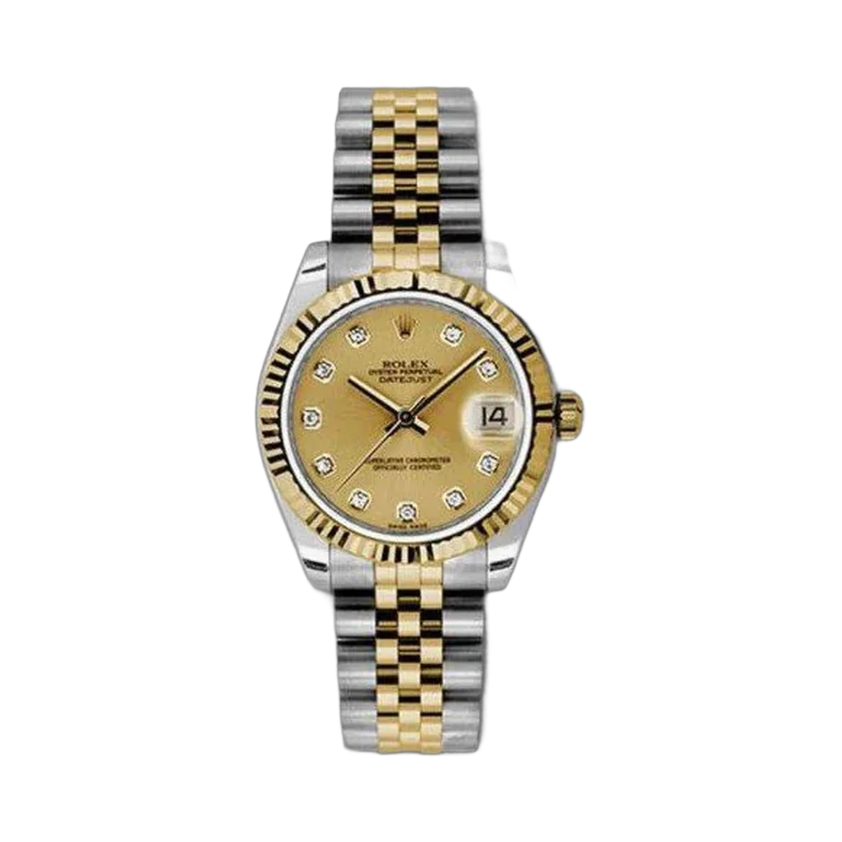 Rolex Datejust Stainless Steel & 18Kt Yellow Gold 31Mm Ladies Watch