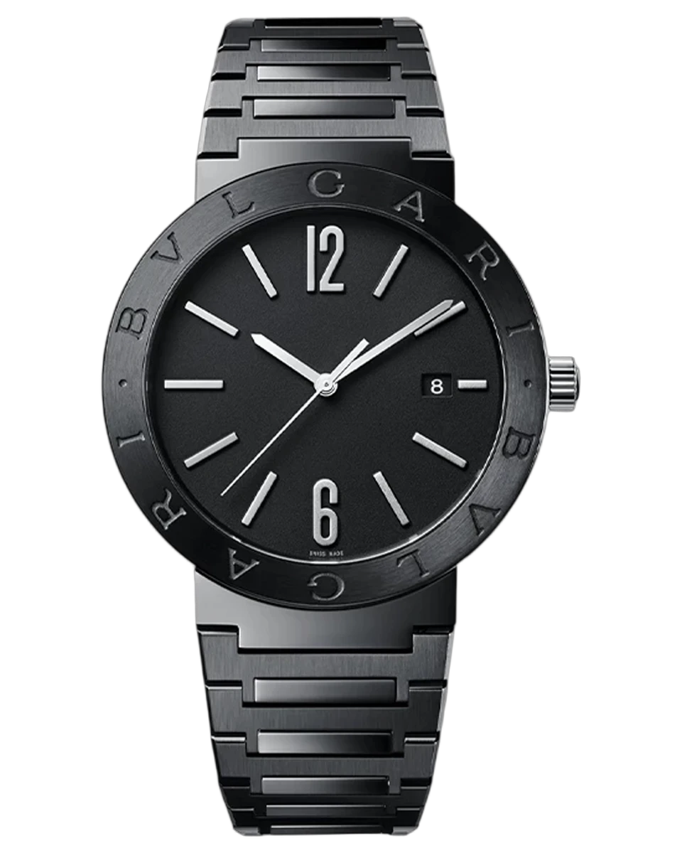 Bvlgari Blaxx Lacquered DLC 103540 41MM Stainless Steel