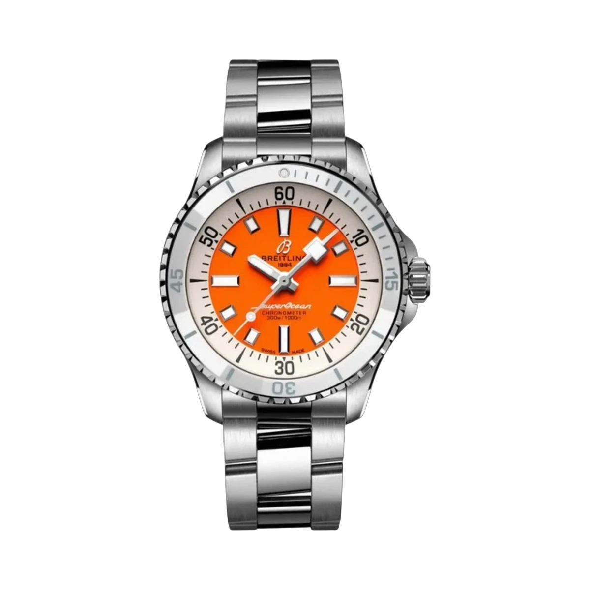 Breitling A1737721101A1 SUPEROCEAN AUTOMATIC ORANGE DIAL 36MM