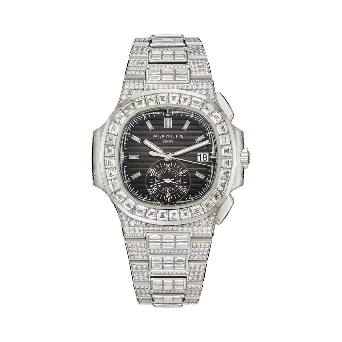Patek Philippe Nautilus 5980/1400G-010 Chronograph Diamond Set