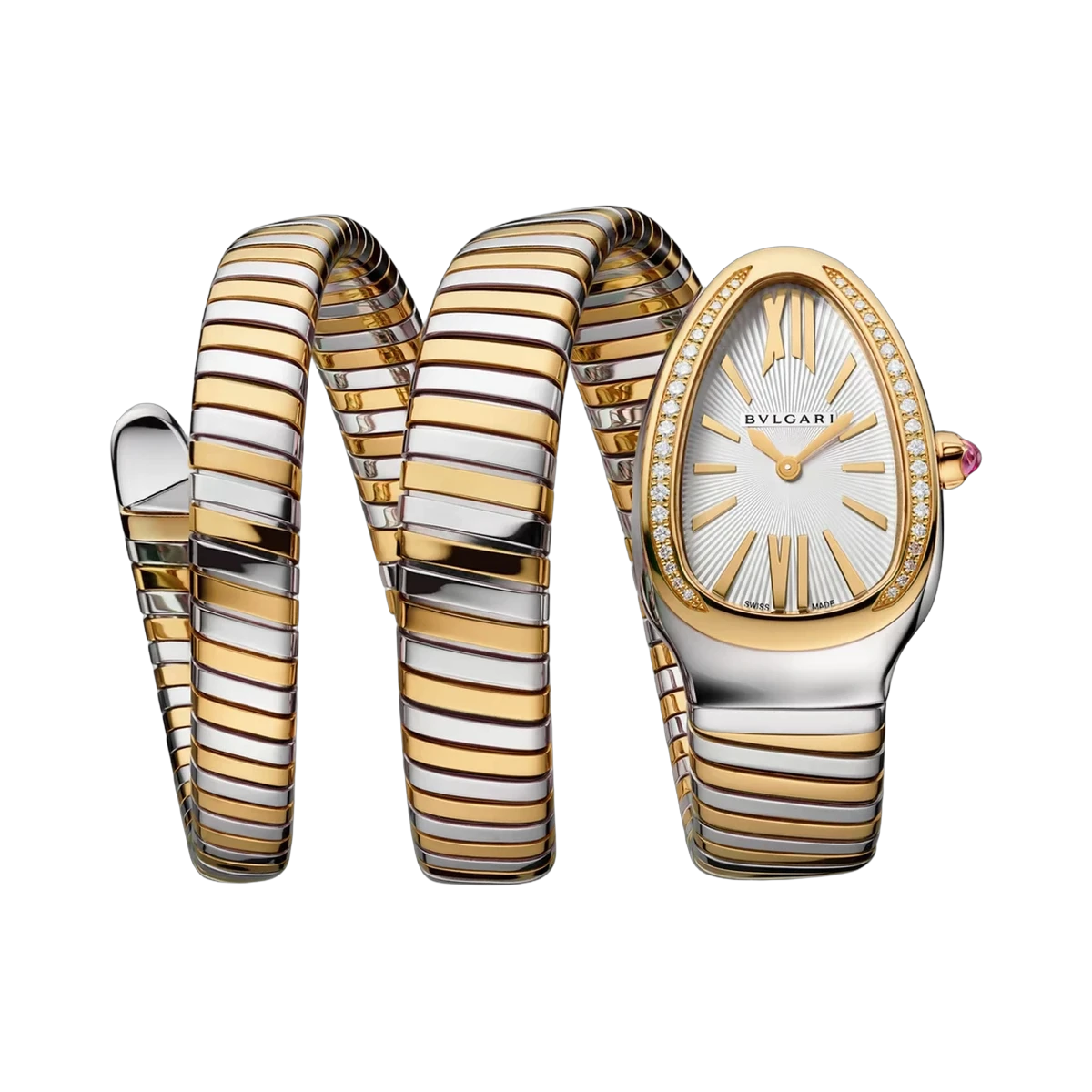 Bvlgari Serpenti Tubogas 103797 35MM Steel and Yellow Gold