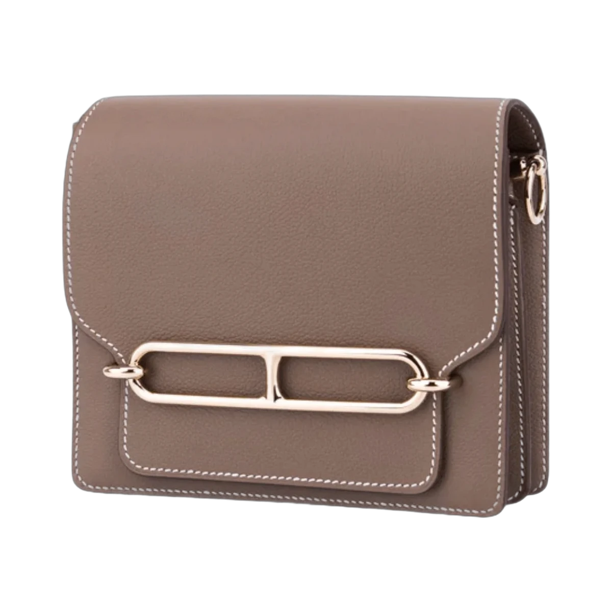 Hermes Roulis 18 Mini Taupe Evervolor Leather Palladium HW Bag