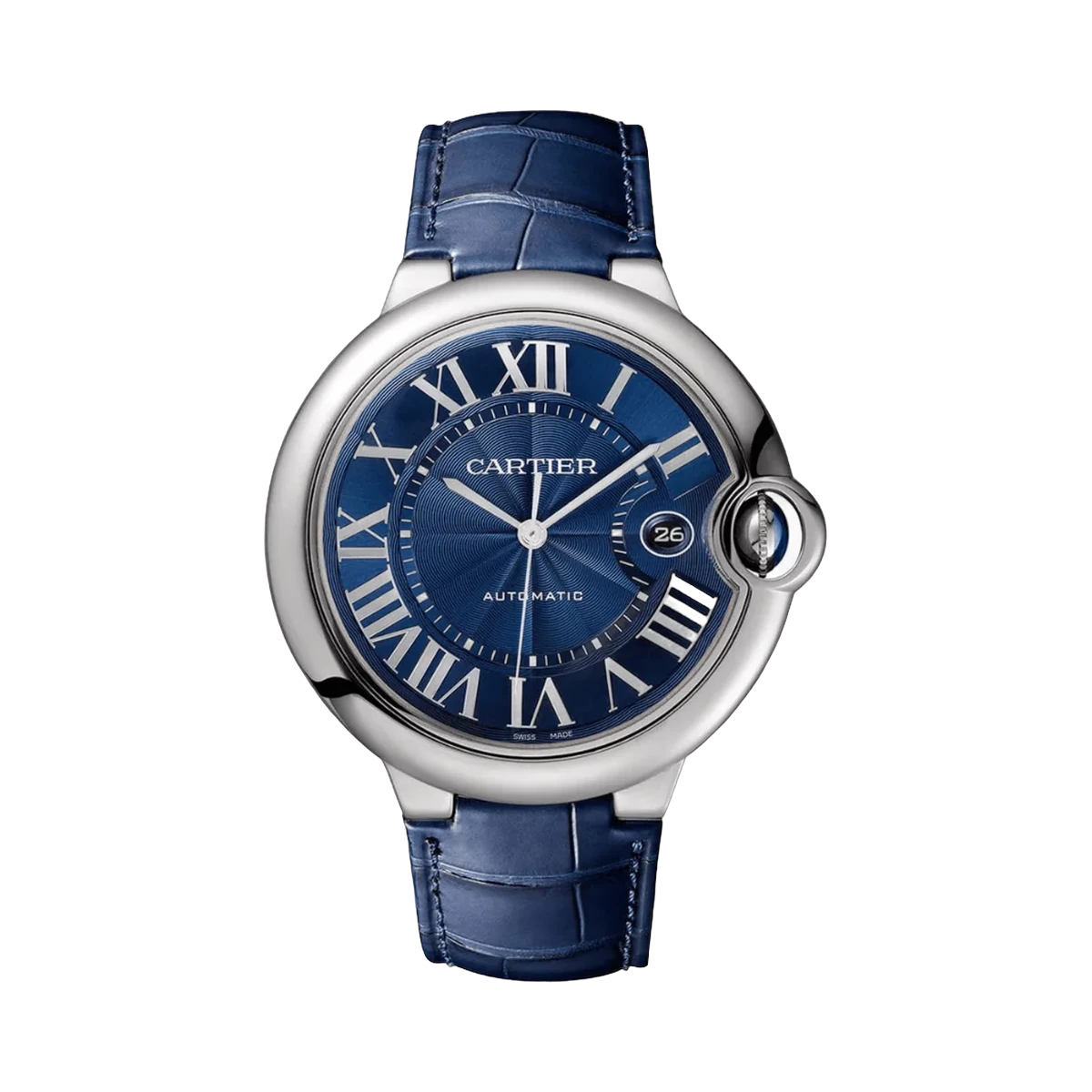 Cartier Ballon Bleu de Cartier WSBB0027 Mechanisches Uhrwerk mit Automatikaufzug Blaues Zifferblatt