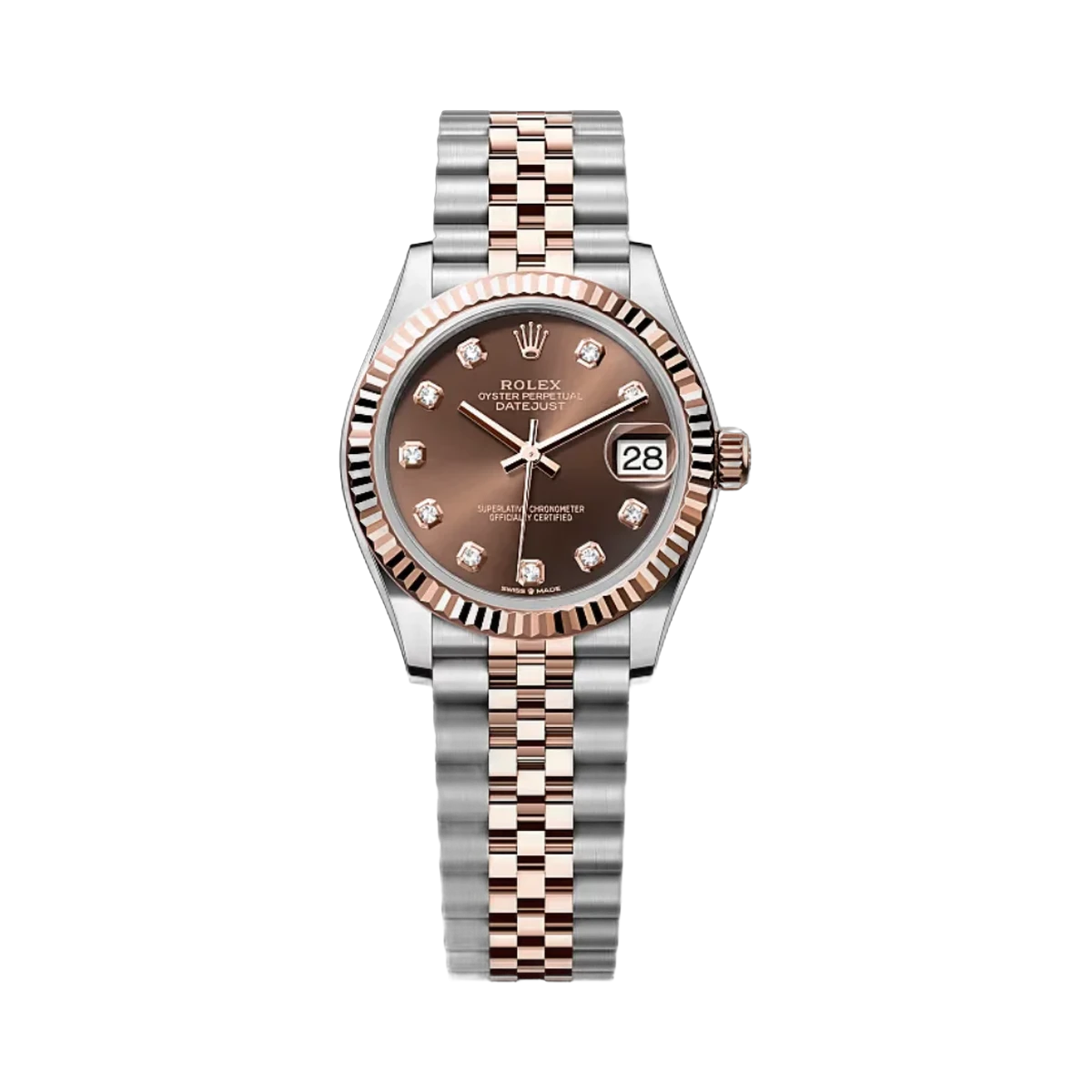 Rolex Datejust 278271-0028 Oystersteel-Everose Gold Chocolate Dial 31mm Women’s Watch