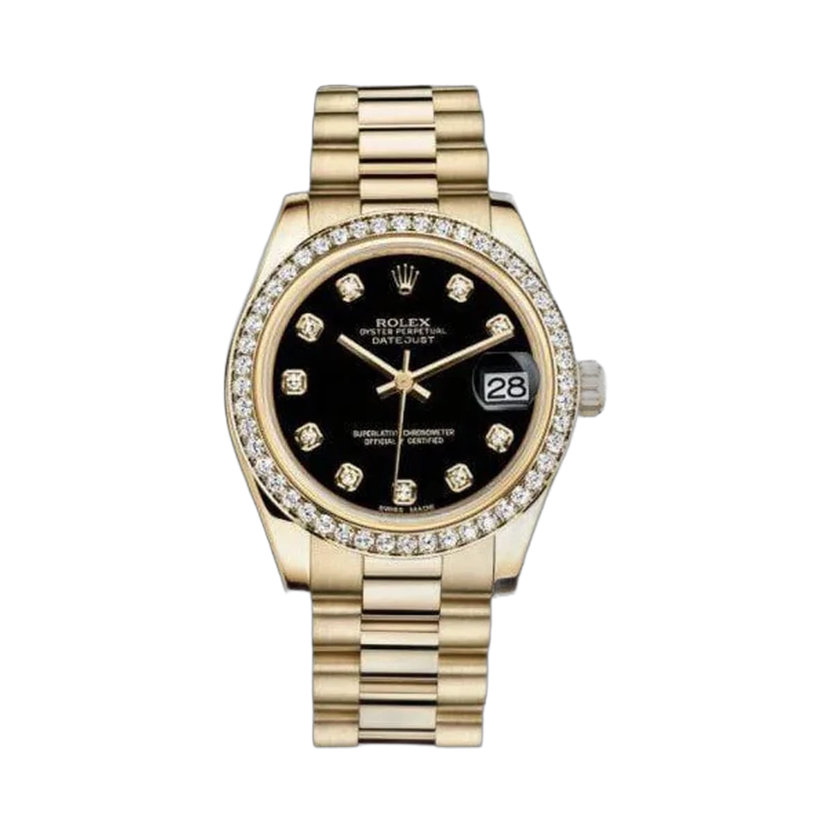 Rolex Datejust 18Kt Rose Gold 31Mm Ladies Watch