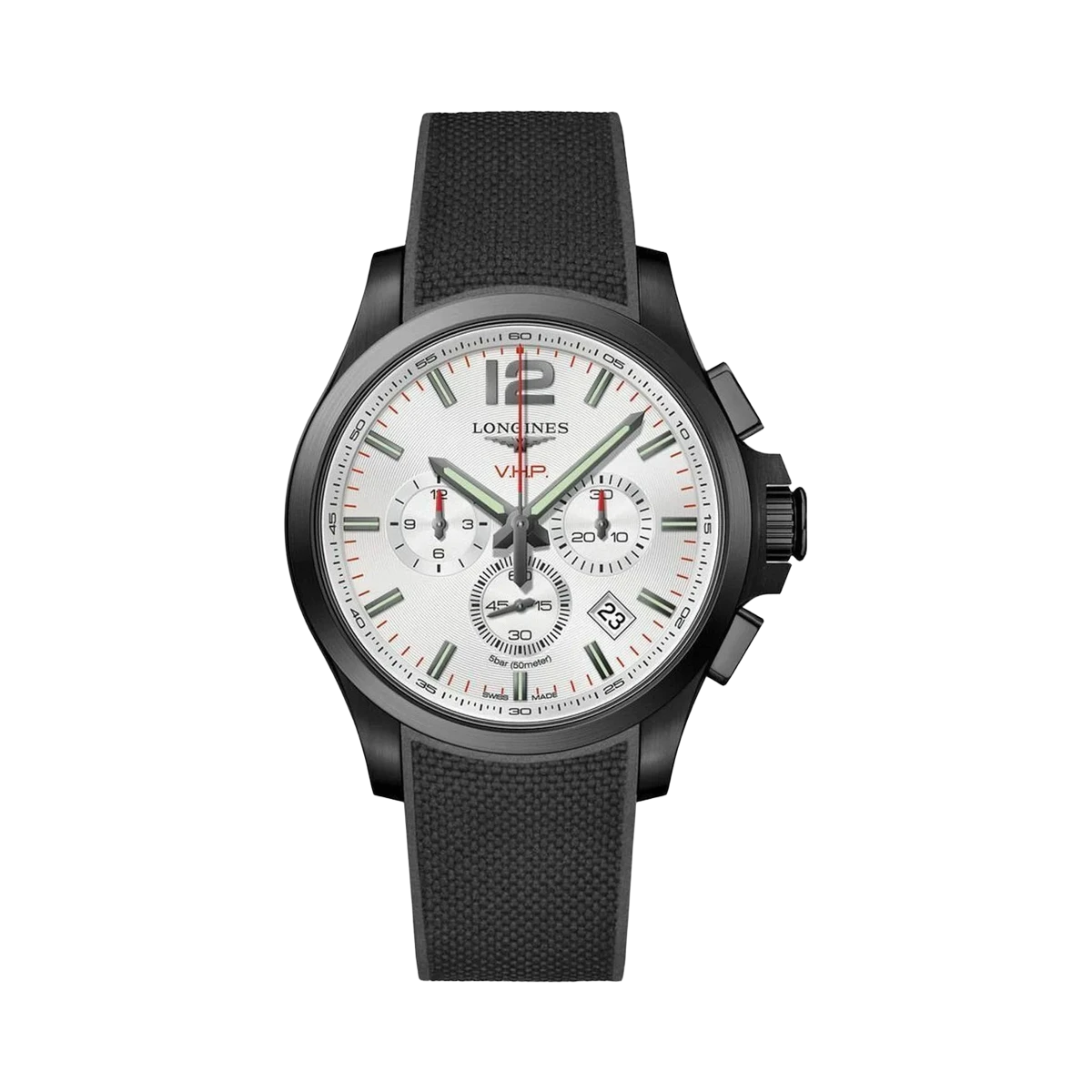 Longines Conquest L3.727.2.76.9 Chronograph Silver Dial 44mm Stainless Steel