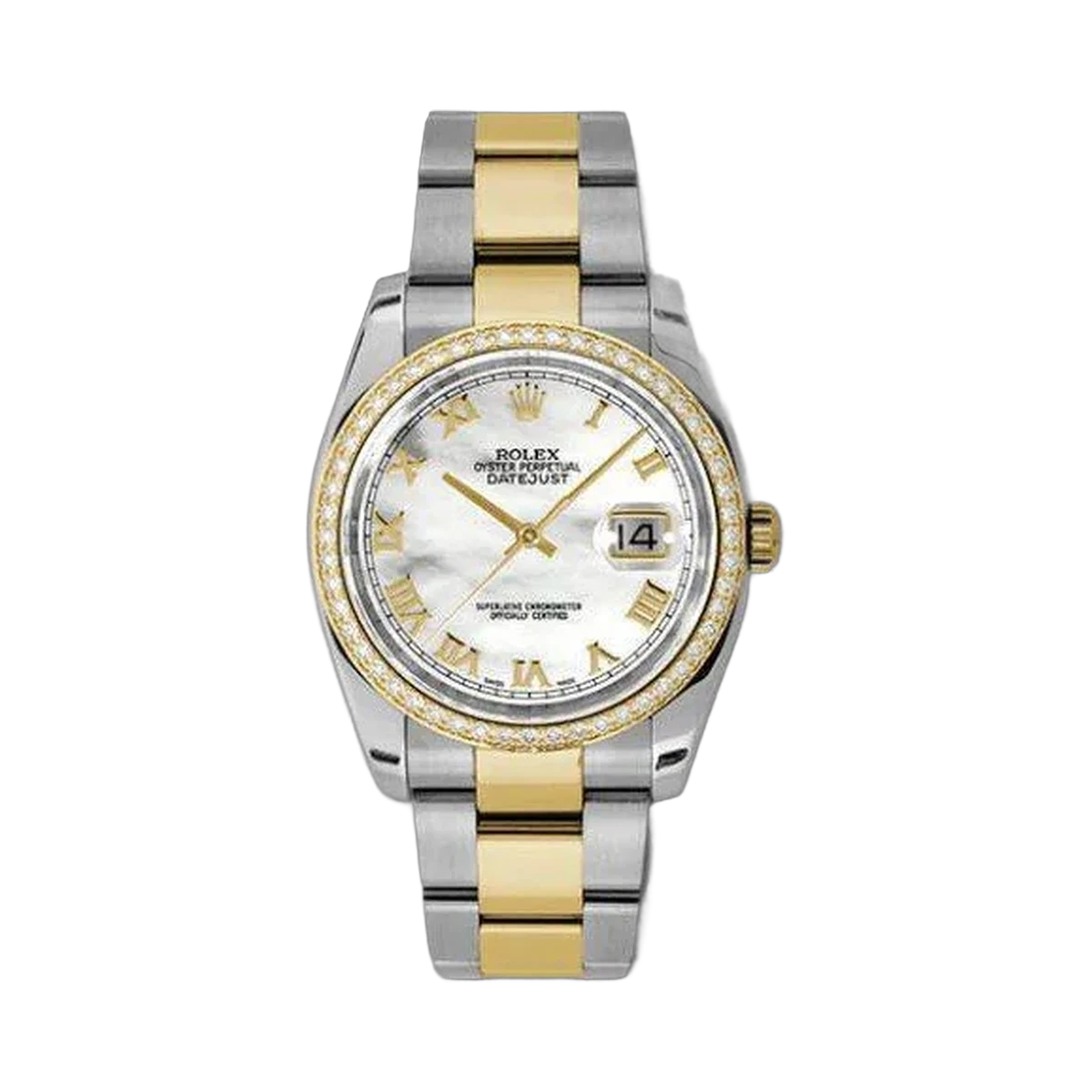 Rolex Datejust Stainless Steel & 18Kt Yellow Gold 36Mm Ladies Watch