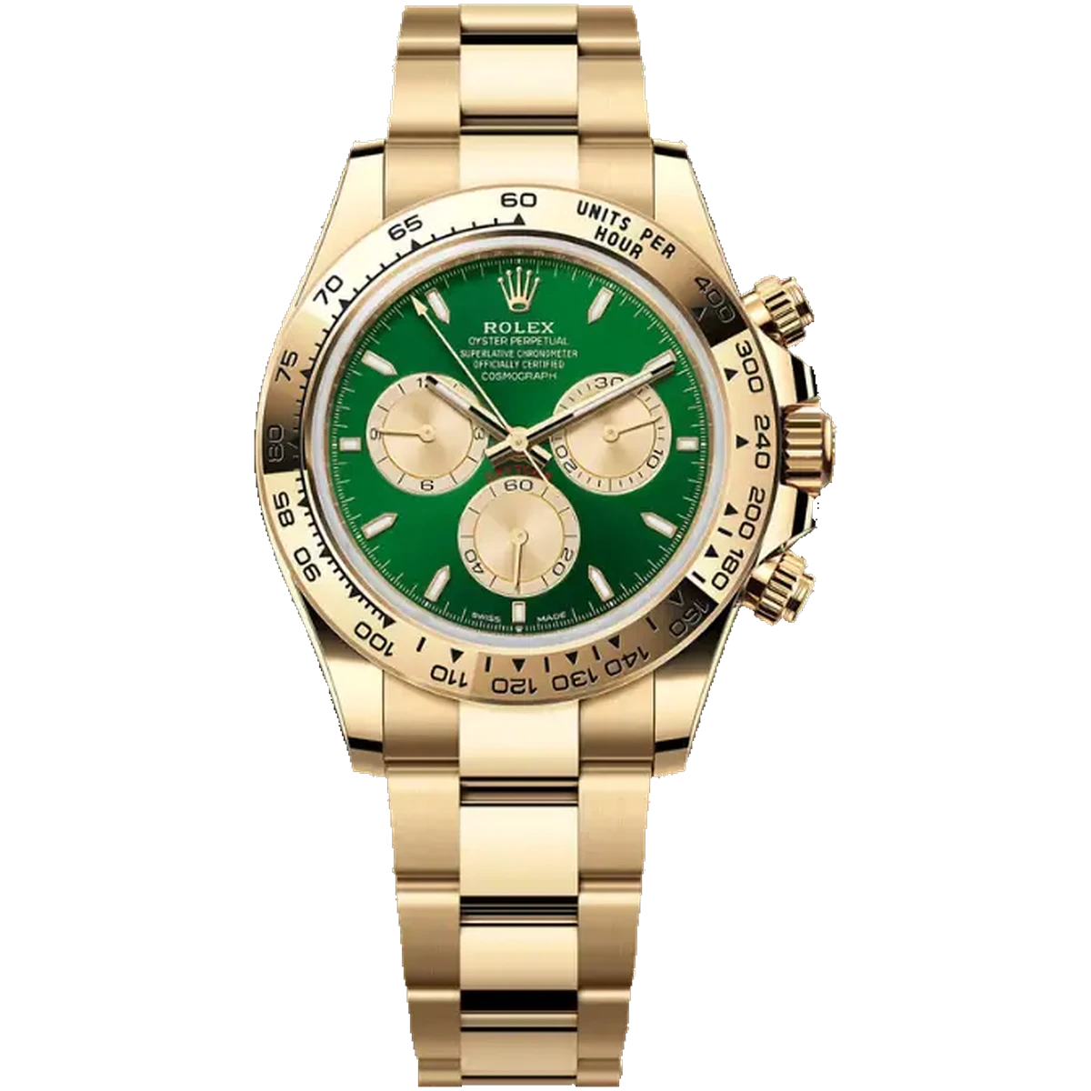 Rolex Cosmograph Daytona 116508-0013 40mm 18K Yellow Gold, Green Dial