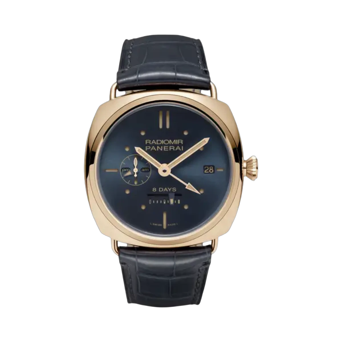 Panerai Radiomir PAM00538 8 Days GMT Oro Rosso Blue 45mm 18K Rose Gold