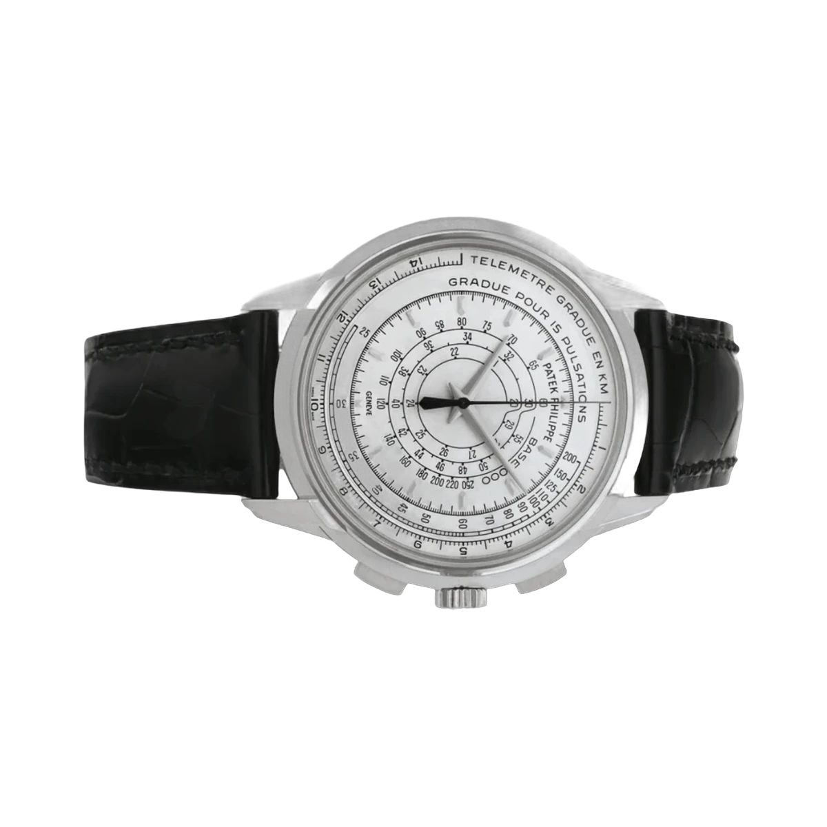 Patek Philippe Multi-Scale Chronograph 5975G-001 175th Anniversary 18k 40mm White Gold Dial Mens Watch (Discontinued Model)