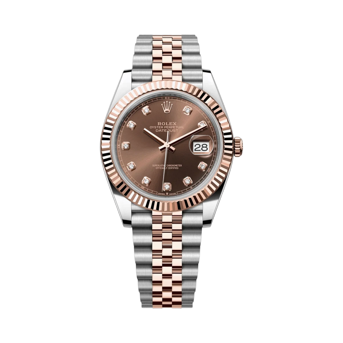 Rolex Datejust 126331 0004 Chocolate Diamond Set 41mm Men's Watch