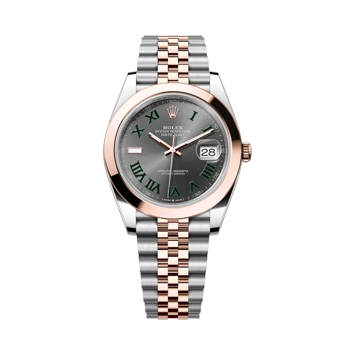 Rolex Datejust 126301 SLGRJ 41mm Herrenuhr aus 18 Karat Roségold & Edelstahl