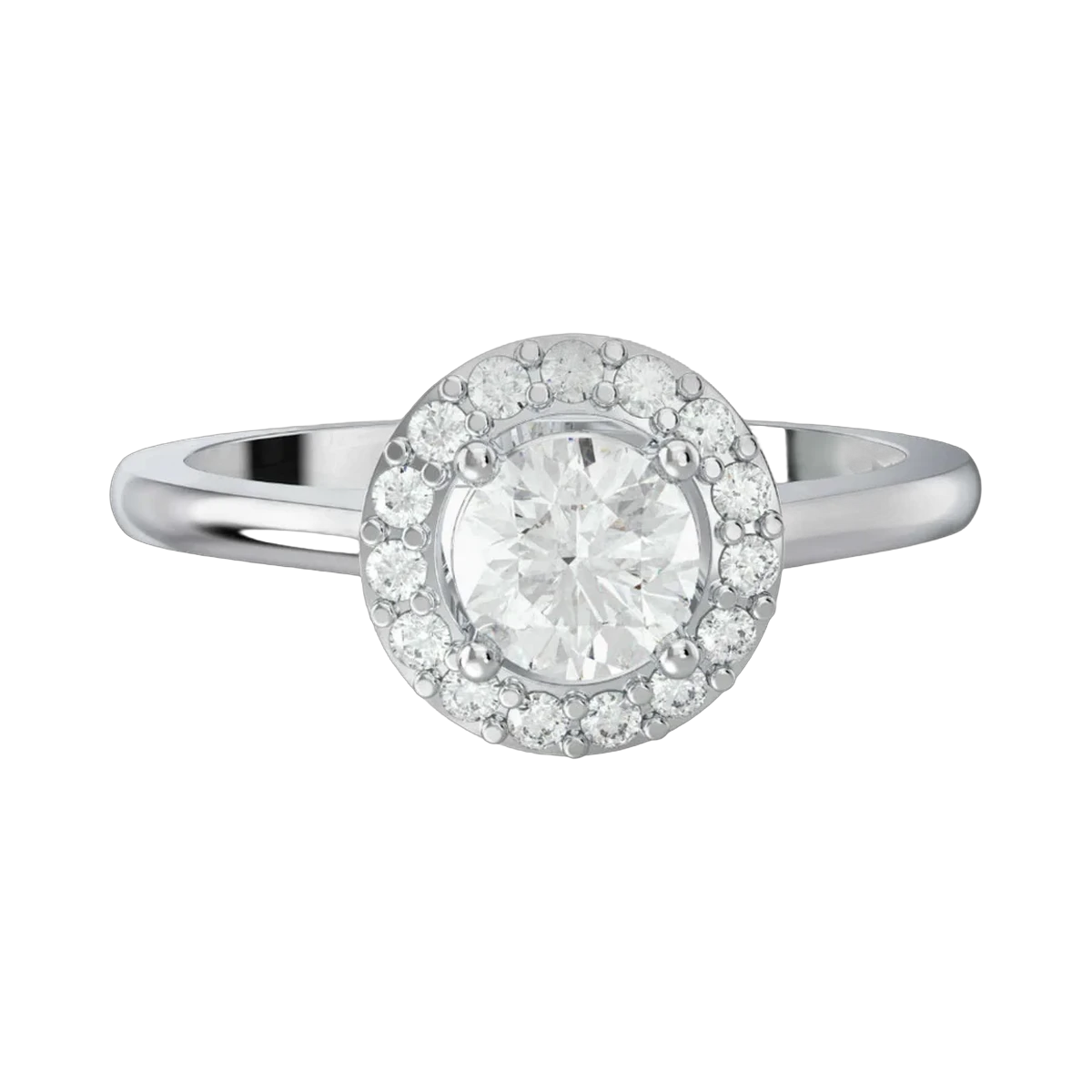 30 PTR RD RING- HRD- E-G/VVS-SI 0.41 CTS- 82430R,Total Wt - 2.47gm