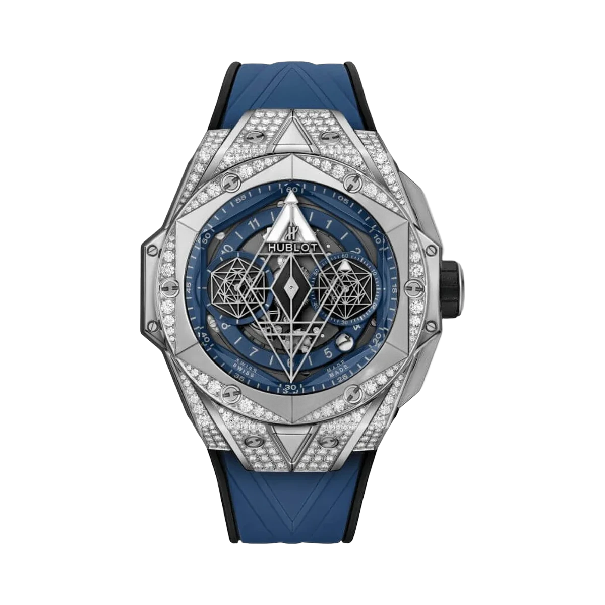 Hublot Big Bang Sang Bleu II 418.NX.5107.RX.1604.MXM20 Titan Blaues Zifferblatt