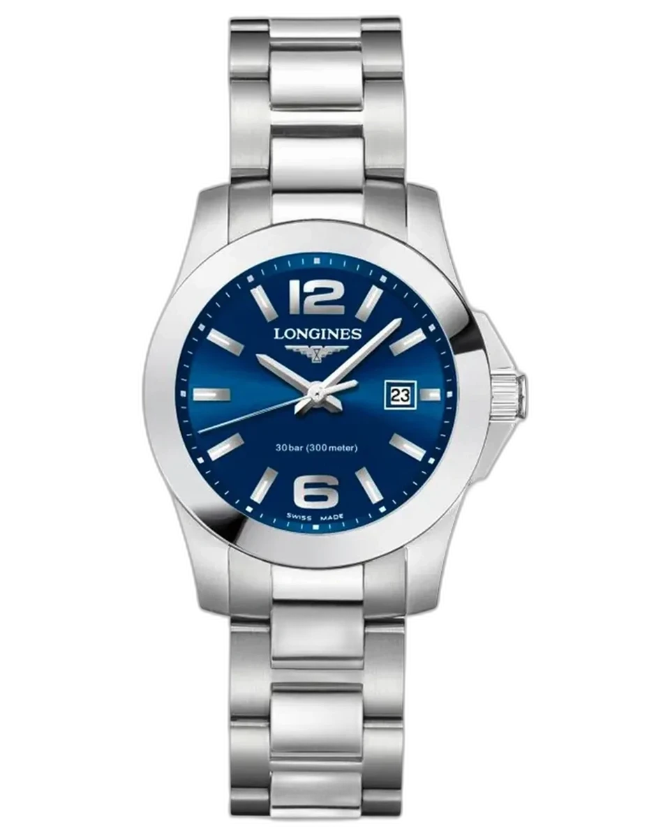 Longines Conquest Ladies L33764966 29.5MM Blue Dial Stainless Steel