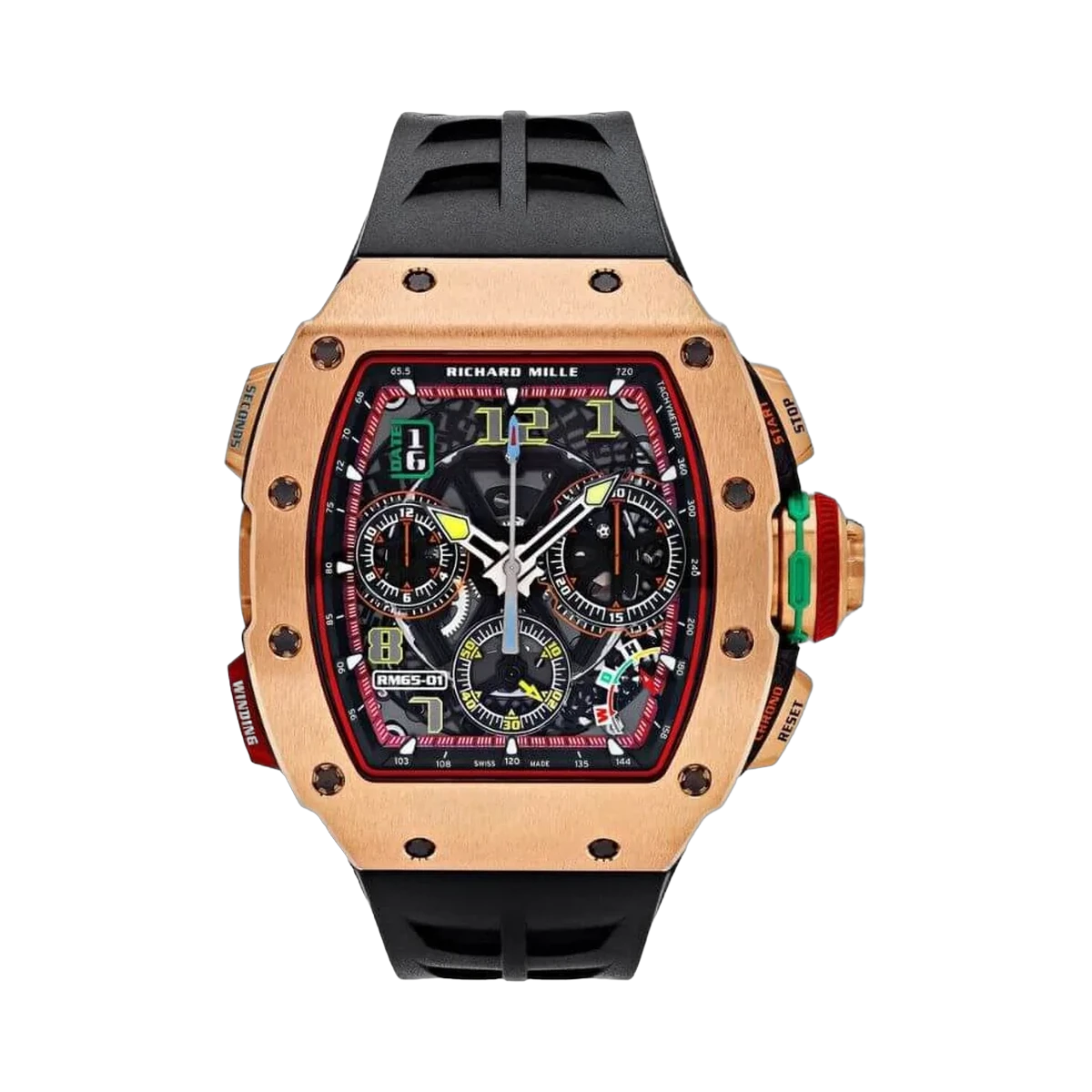 Richard Mille RM 65-01 RG Split-Seconds Chronograph Automatic Winding 18K Rose Gold
