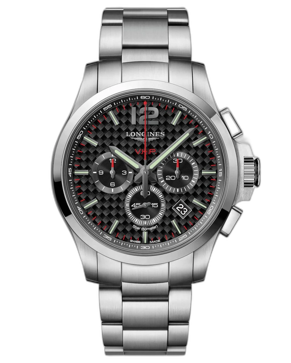 Longines Conquest Chronograph L3.727.4.66.6 44MM Stainless Steel