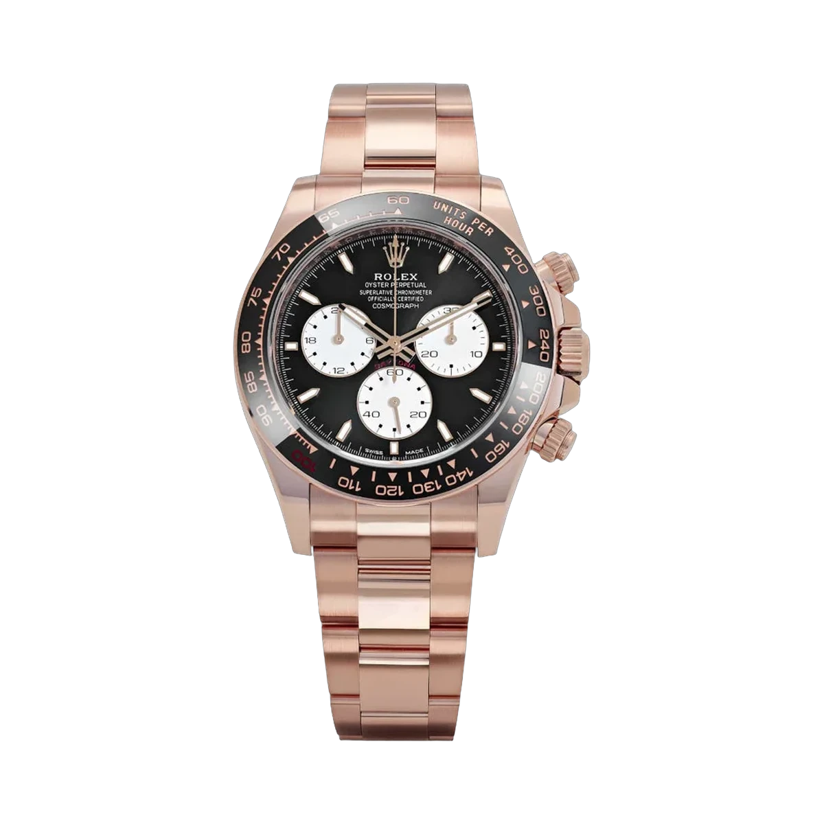 Rolex Cosmograph Daytona 126525LN Le-Mans Roségold Schwarze Keramiklünette Schwarzes Zifferblatt 40mm Herrenuhr