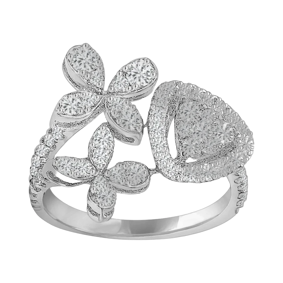 Ring -0.93 CTS- HRD-E-F/VS-SI 964R,Total Wt - 4.14gm