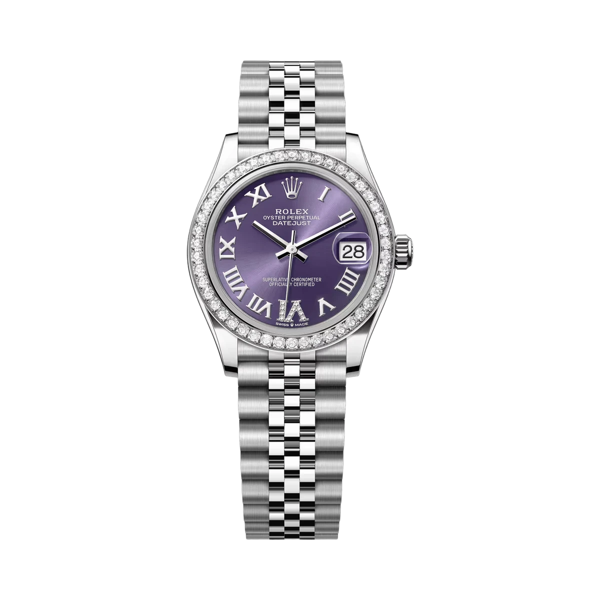 Rolex Datejust 278384RBR Blue Roman Dial 31mm Ladies Watch
