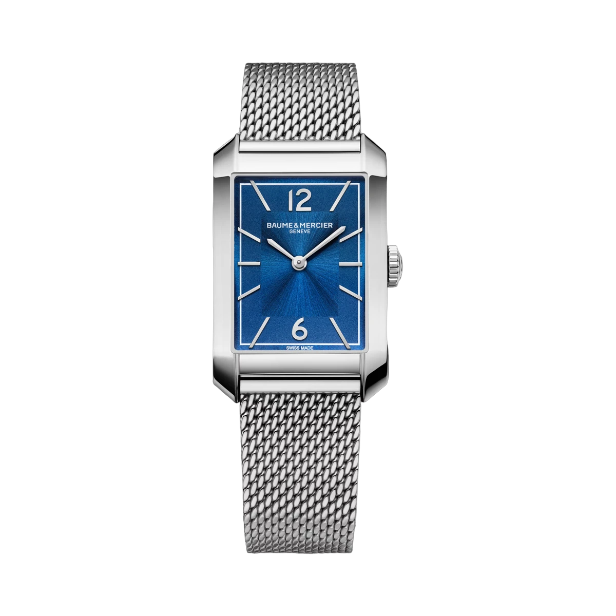 Baume & Mercier Hampton M0A10671 Blue Dial 27.5 x 43mm Stainless Steel Mens Watch