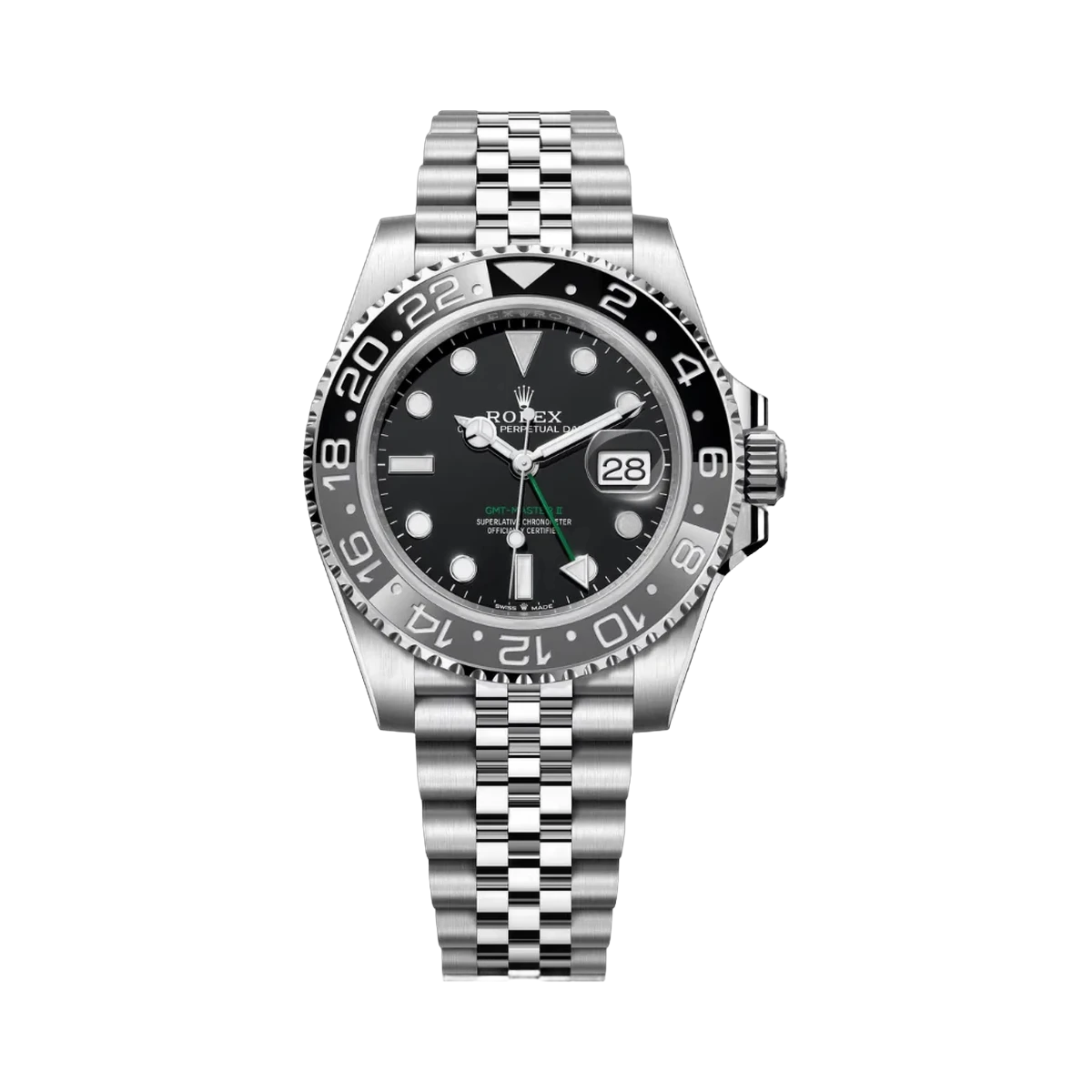 Rolex Gmt Master II 126710GRNR-0003 Oyster steel Bruce Wayne Jubilee Bracelet 40mm Men’s Watch