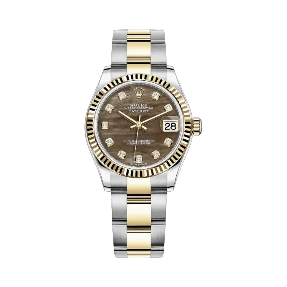 Rolex Datejust 278273 0023 Black MOP Diamond 31mm Ladies Watch