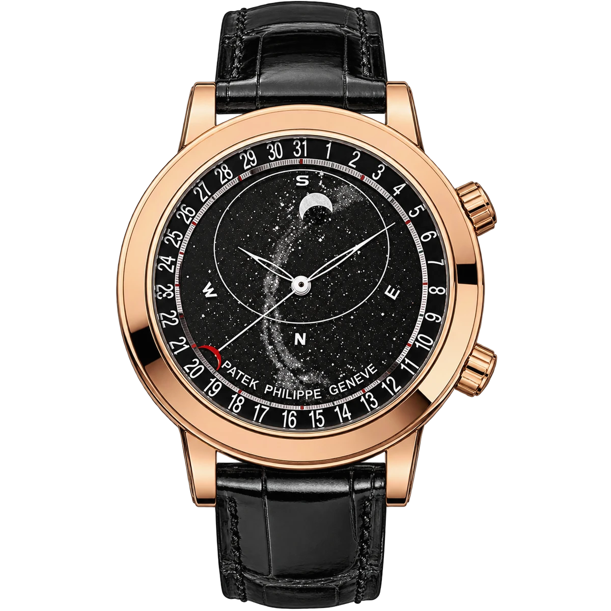 百达翡丽 Grand Complications 6102R-001 18K 玫瑰金天体腕表