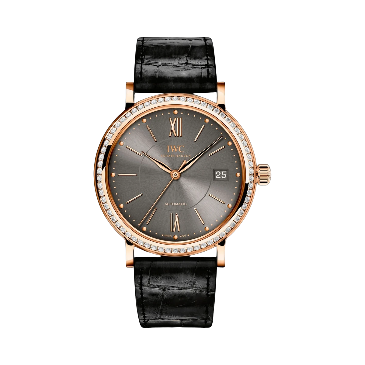 IWC Portofino Automatic Ardoise Grey Dial IW458108 37mm 18K Rose Gold