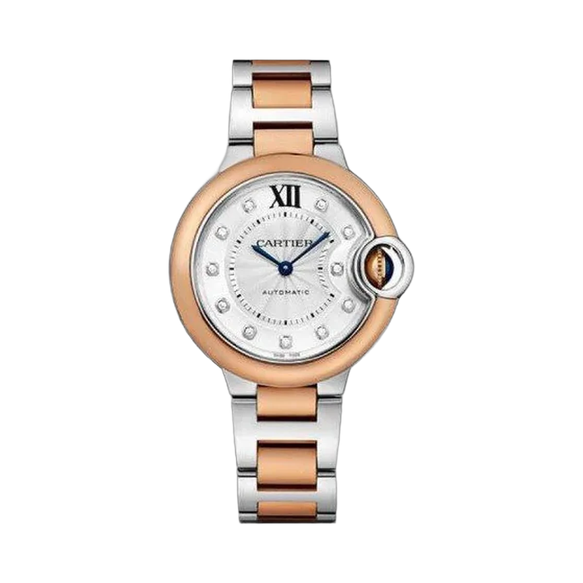 Cartier Ballon Bleu 33 mm Edelstahl Damenuhr