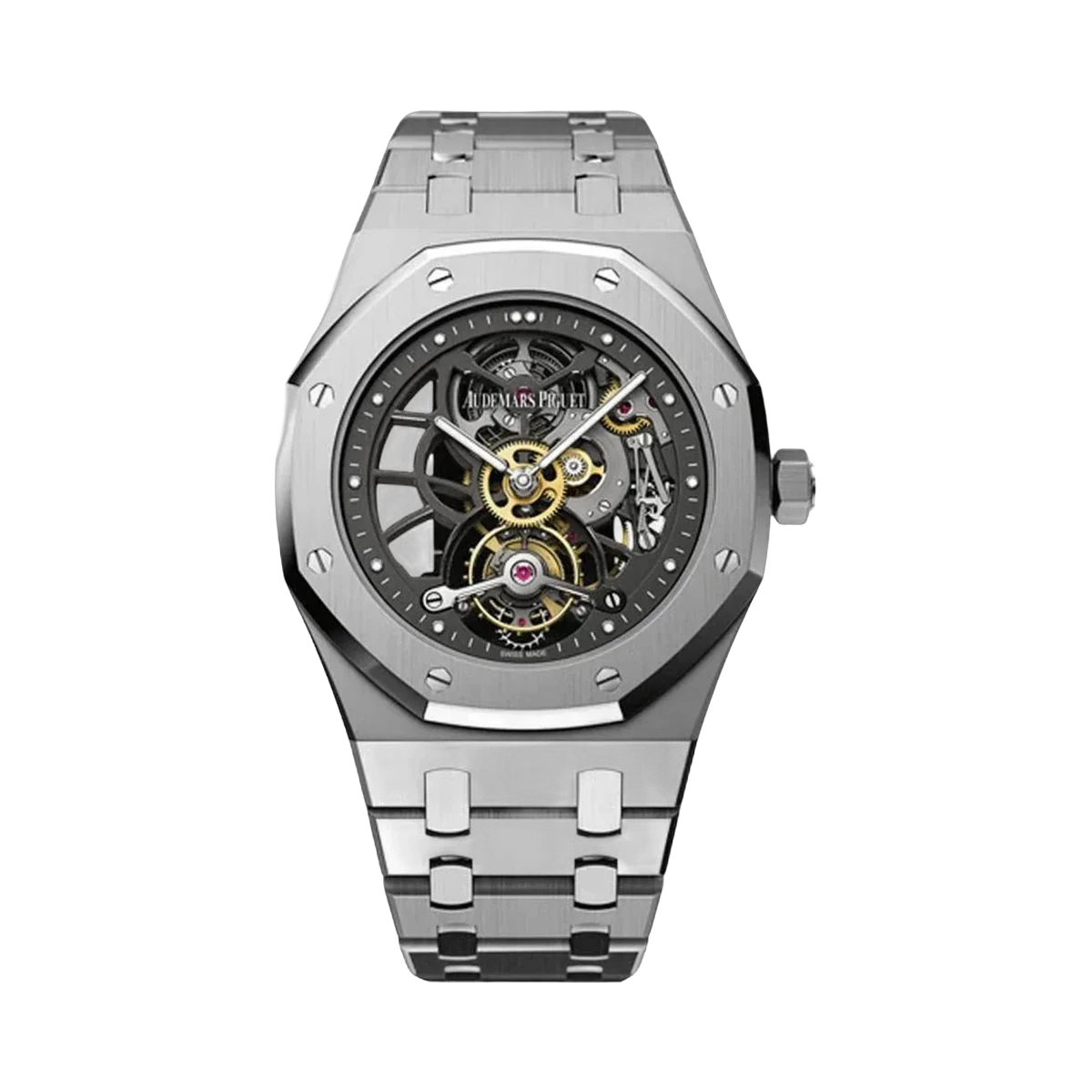Audemars Piguet Royal Oak 26511PT.OO.1220PT.01 Tourbillon Skeleton Dial Men's Watch