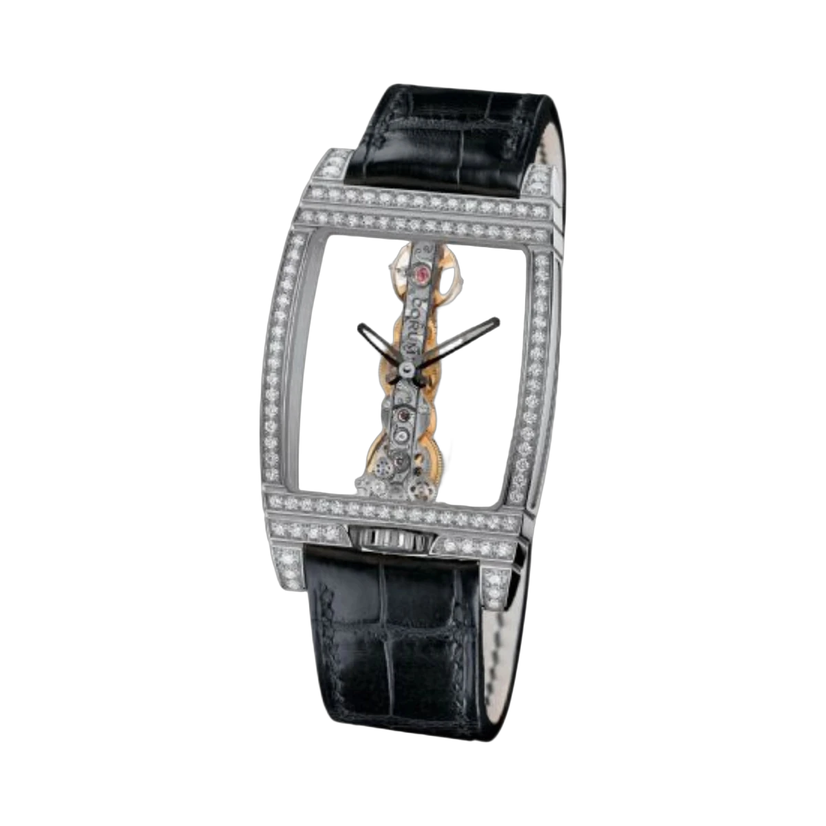 Corum Golden Bridge 32MM 113.751.69 18K White Gold Diamond Bezel