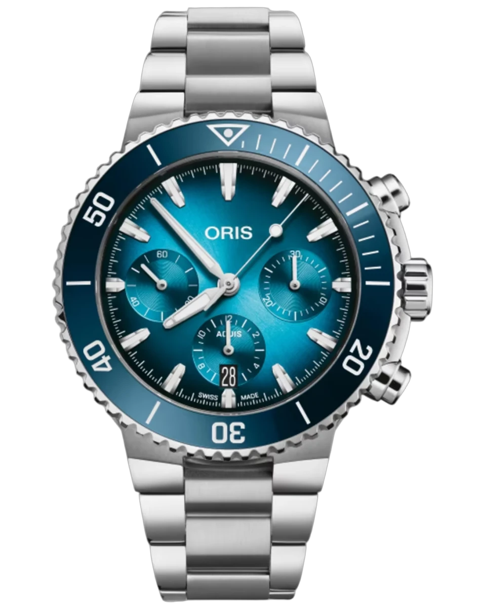 Oris Aquis Chronograph Blue Dial (2nd unit) 01 771 7793 4155-0782301P 43mm Stainless Steel