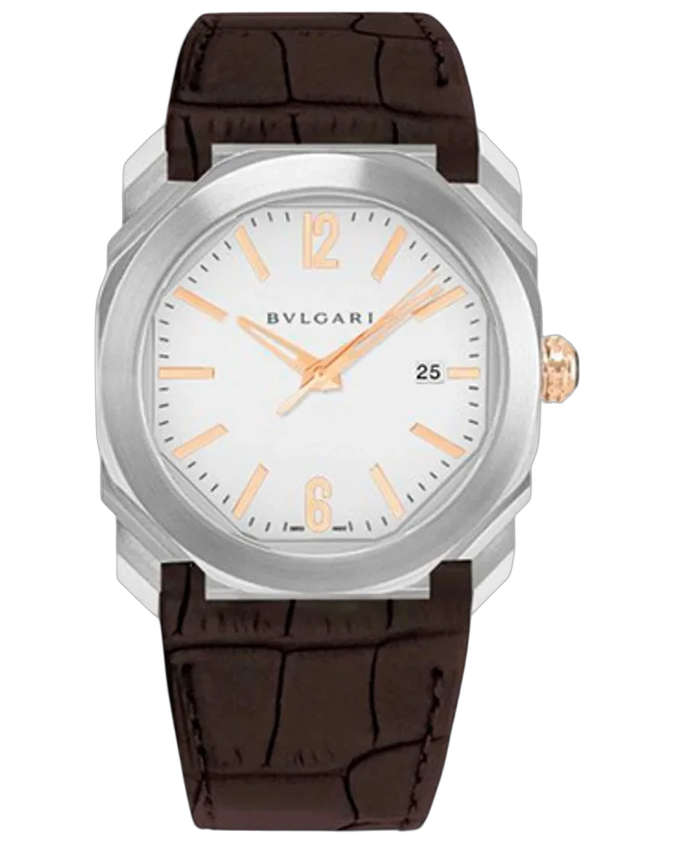 Bvlgari Octo Solotempo White BGO41WSLD 41MM Stainless Steel