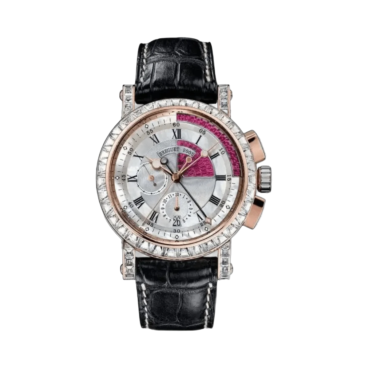 Breguet Marine 5829BR/8R/9ZU.DD0D Chronograph 18K Rotgold Diamant- & Rubinakzente 42mm Herrenuhr