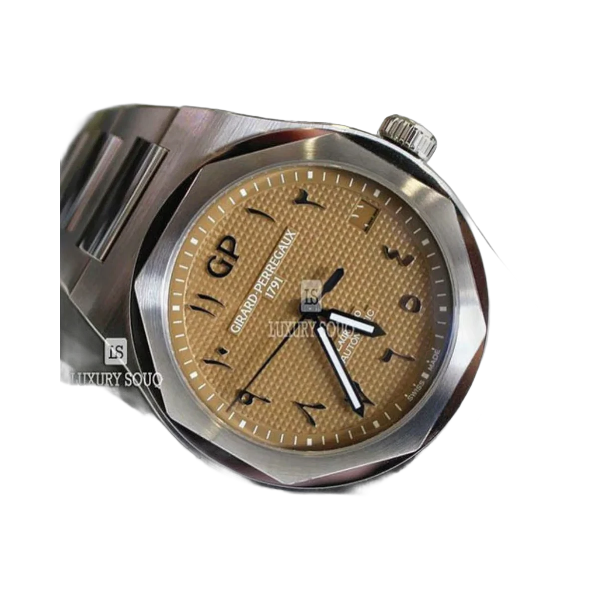 Girard Perregaux Laureato Brown Gold Arabic Dial Limited Edition Herrenuhr