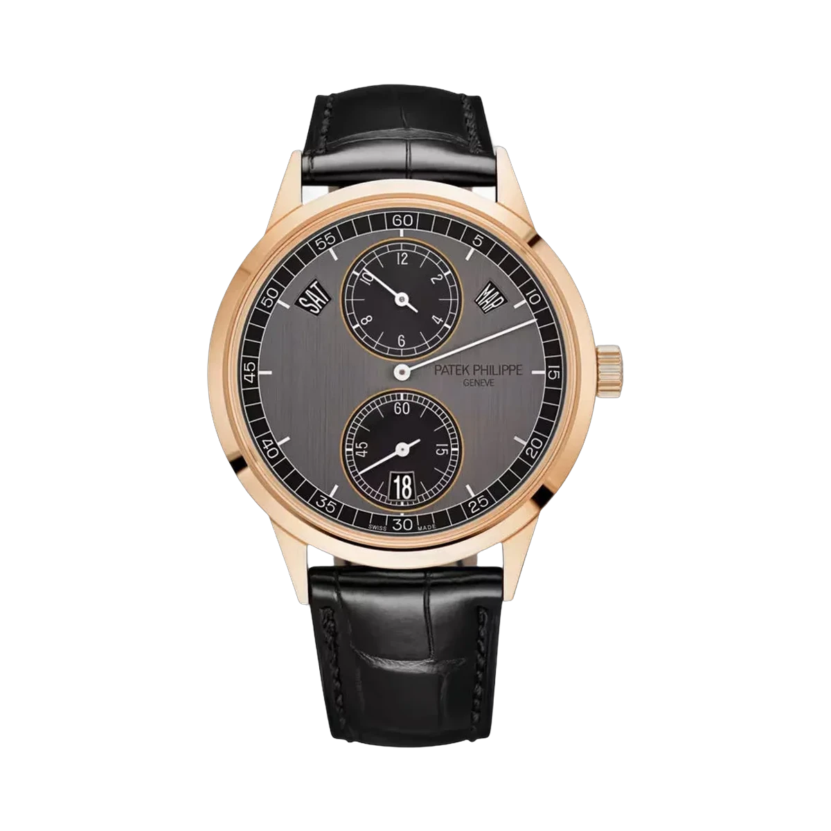 Patek Philippe Complications 5235/50R-001 Rose Gold 40.5mm Graphite and Black Dial Men's Watch