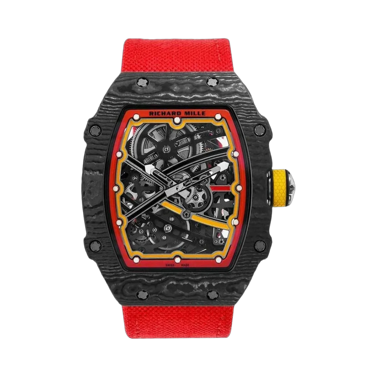 Richard Mille Rm 67-02 Alexander Zverev Edition Super Lightweight Red Elastic Strap